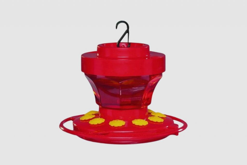 What is the First Nature 16 oz Hummingbird Flower Feeder