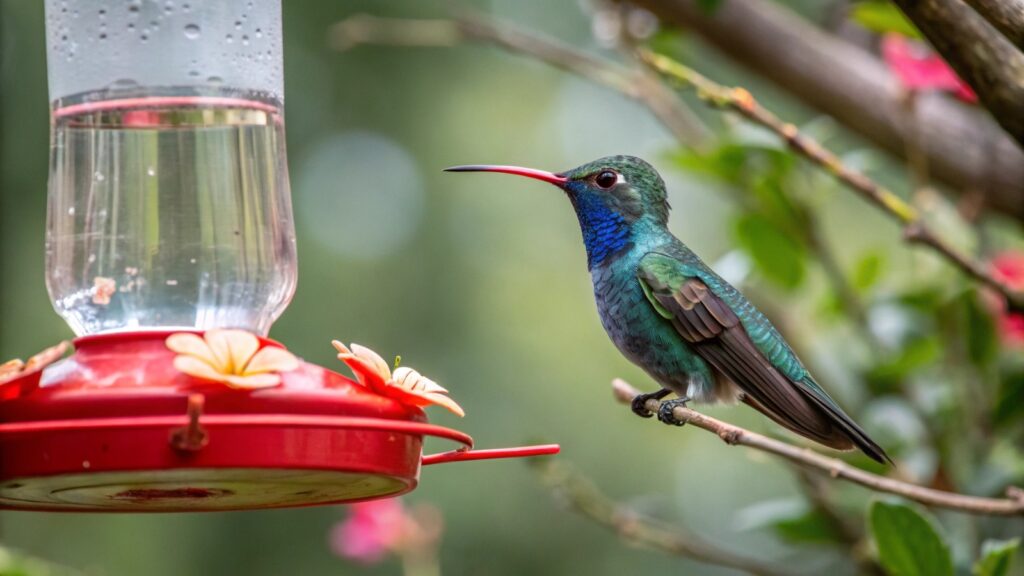 a hummingbird on a branch