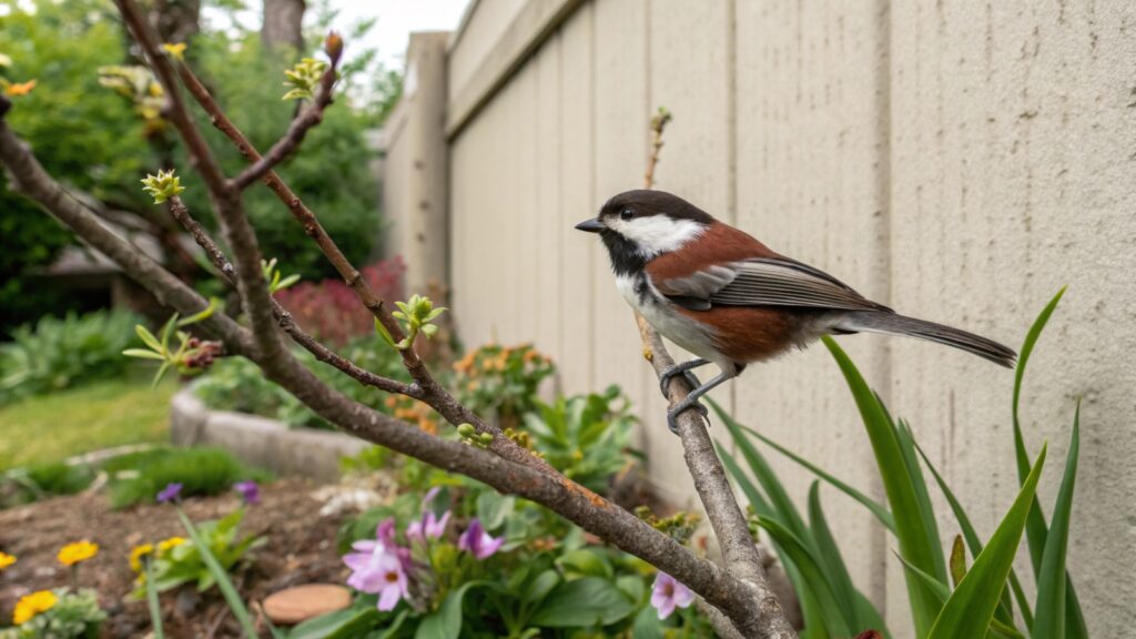 Chestnut-backed Chickadee (Poecile rufescens)